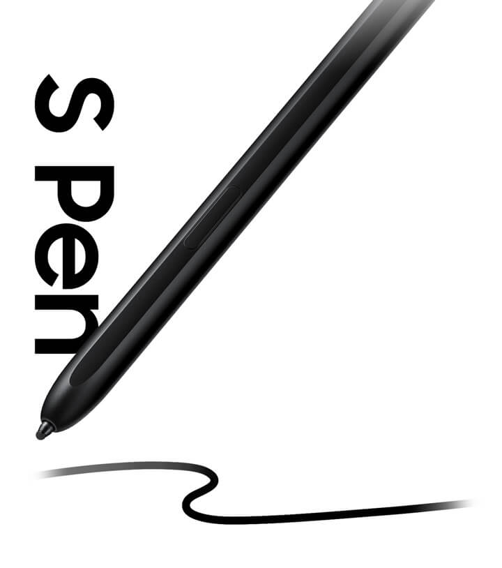 The first Samsung S Pen for a foldable smartphone, compatible with the Samsung Z Fold 3.