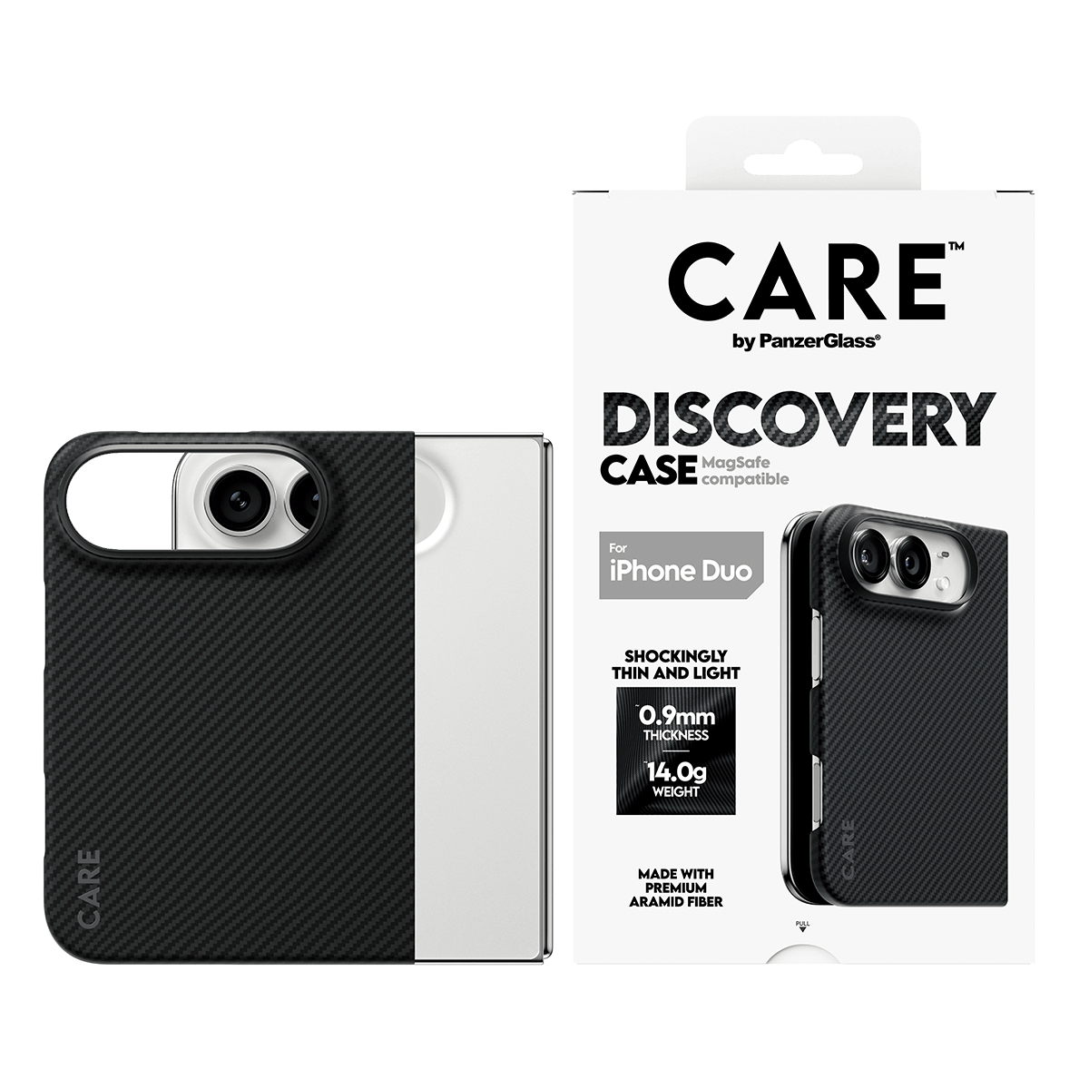 CARE. by Panzer Discovery Case (Ms) - iPhone Duo - Black