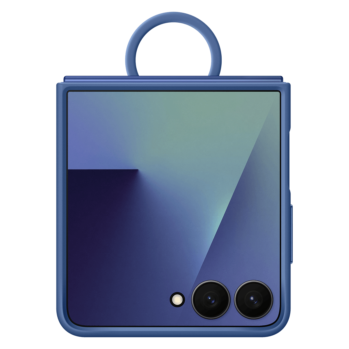 Samsung Z Flip7 Silicone Case With Ring - Navy