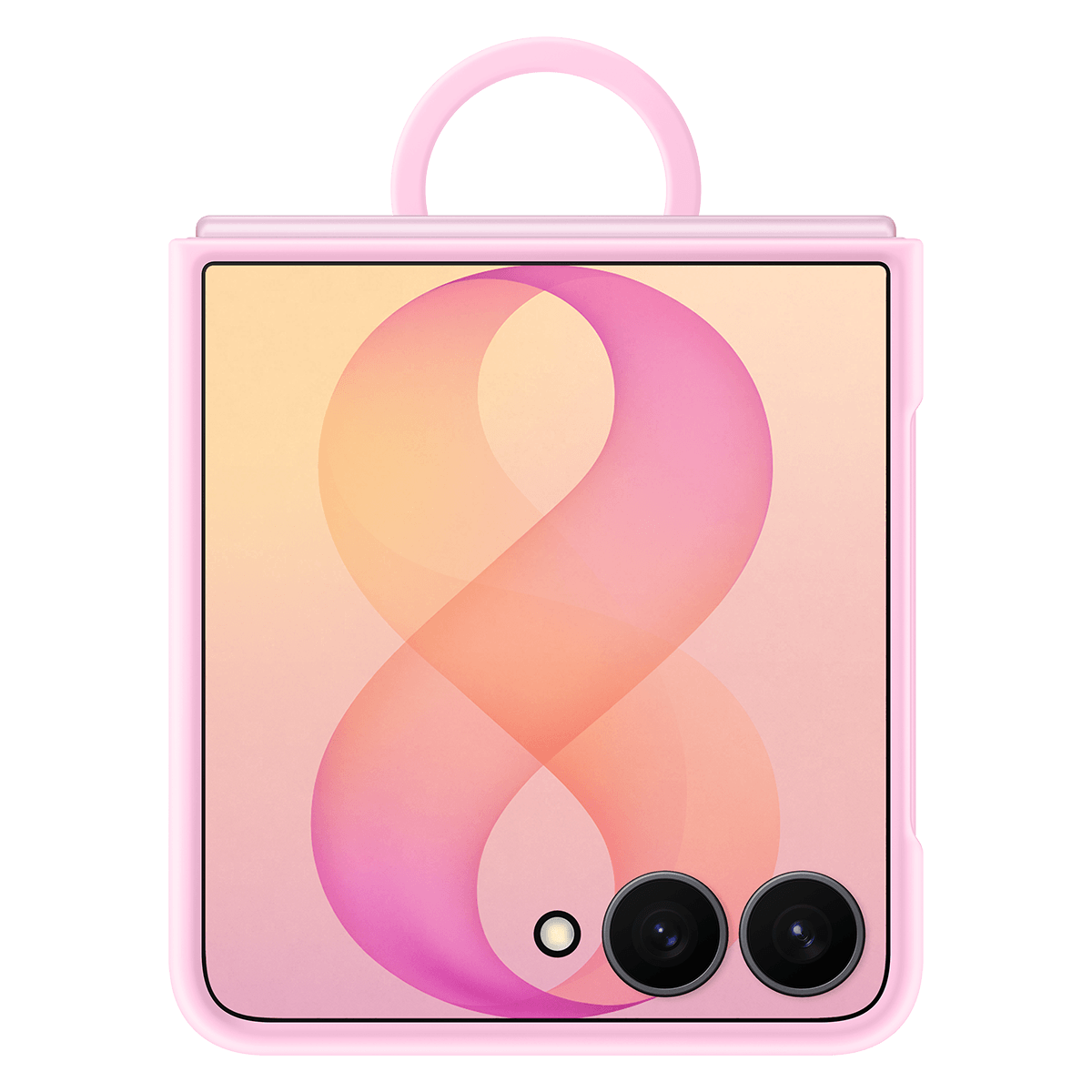 Samsung Flip8 Silicone Ring Magnet + AR Film - Pink