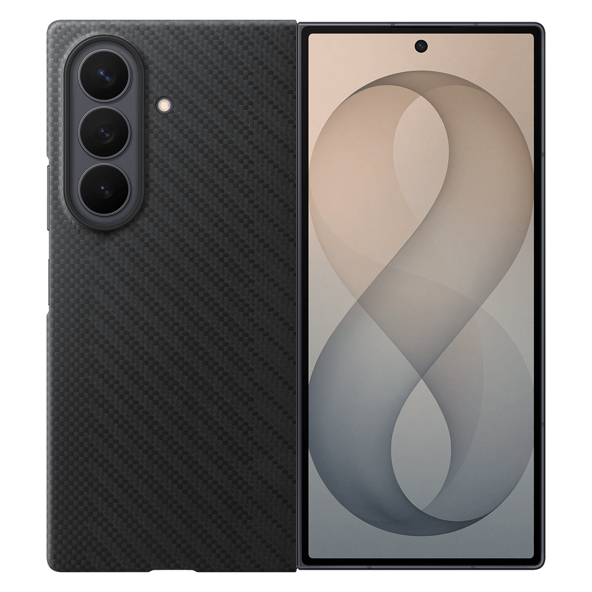 Samsung Fold8 Ultra Carbon Magnet + AR Film - Black