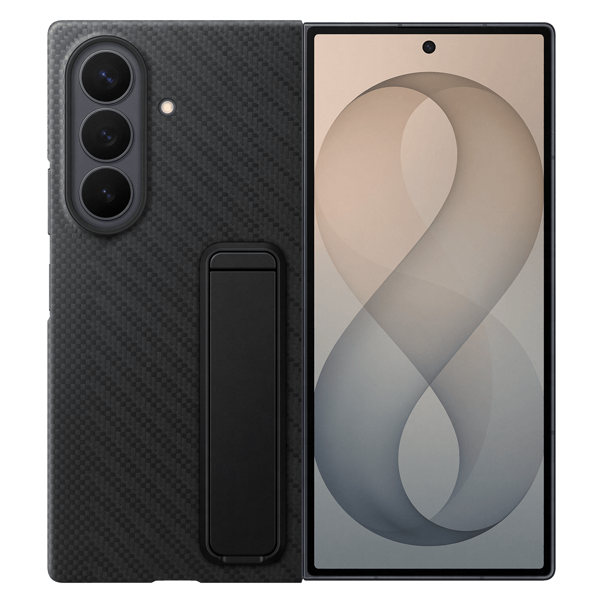 Samsung Fold8 Ultra Carbon Standing + AR Film - Black