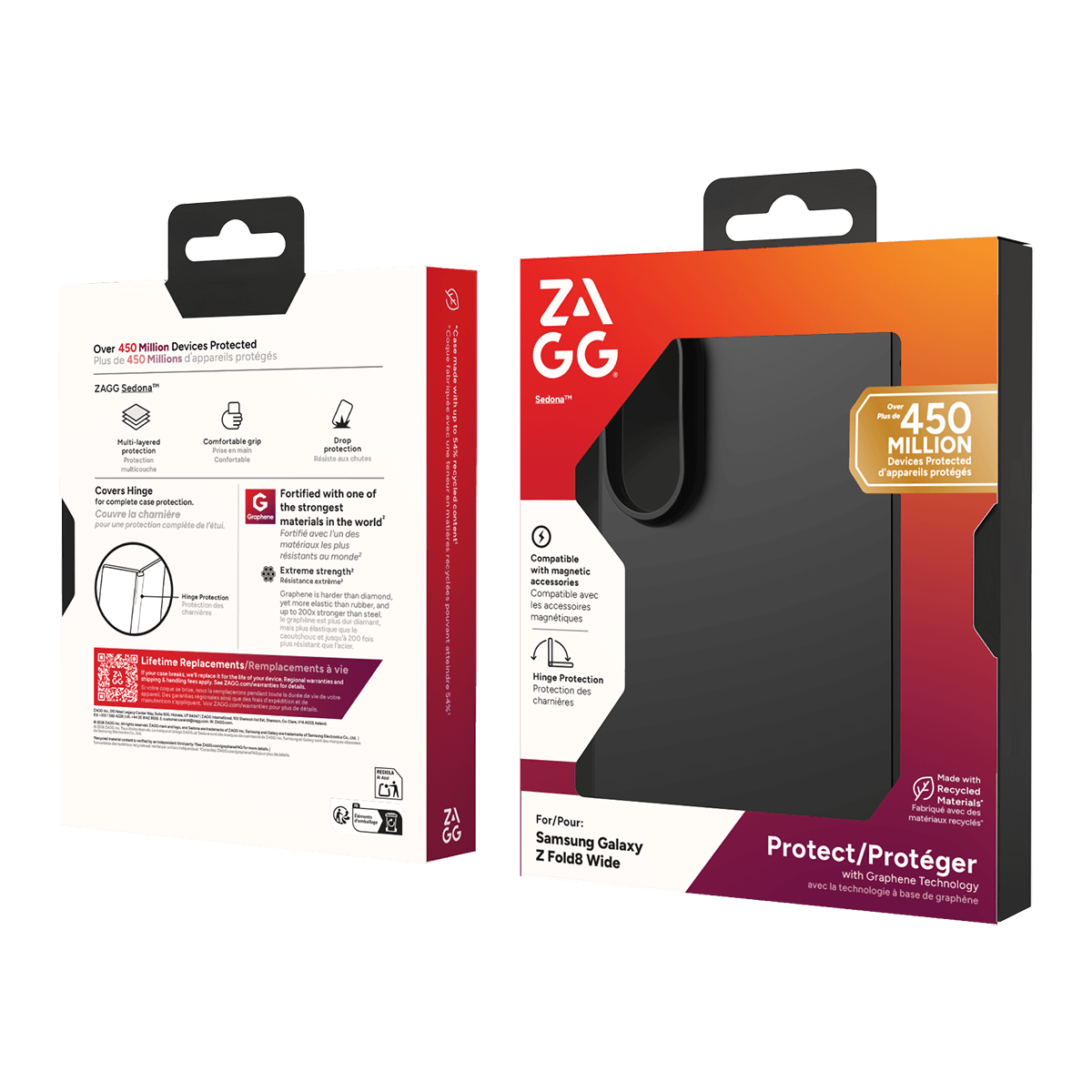 Zagg Sedona Snap Case - Samsung Fold8 - Black