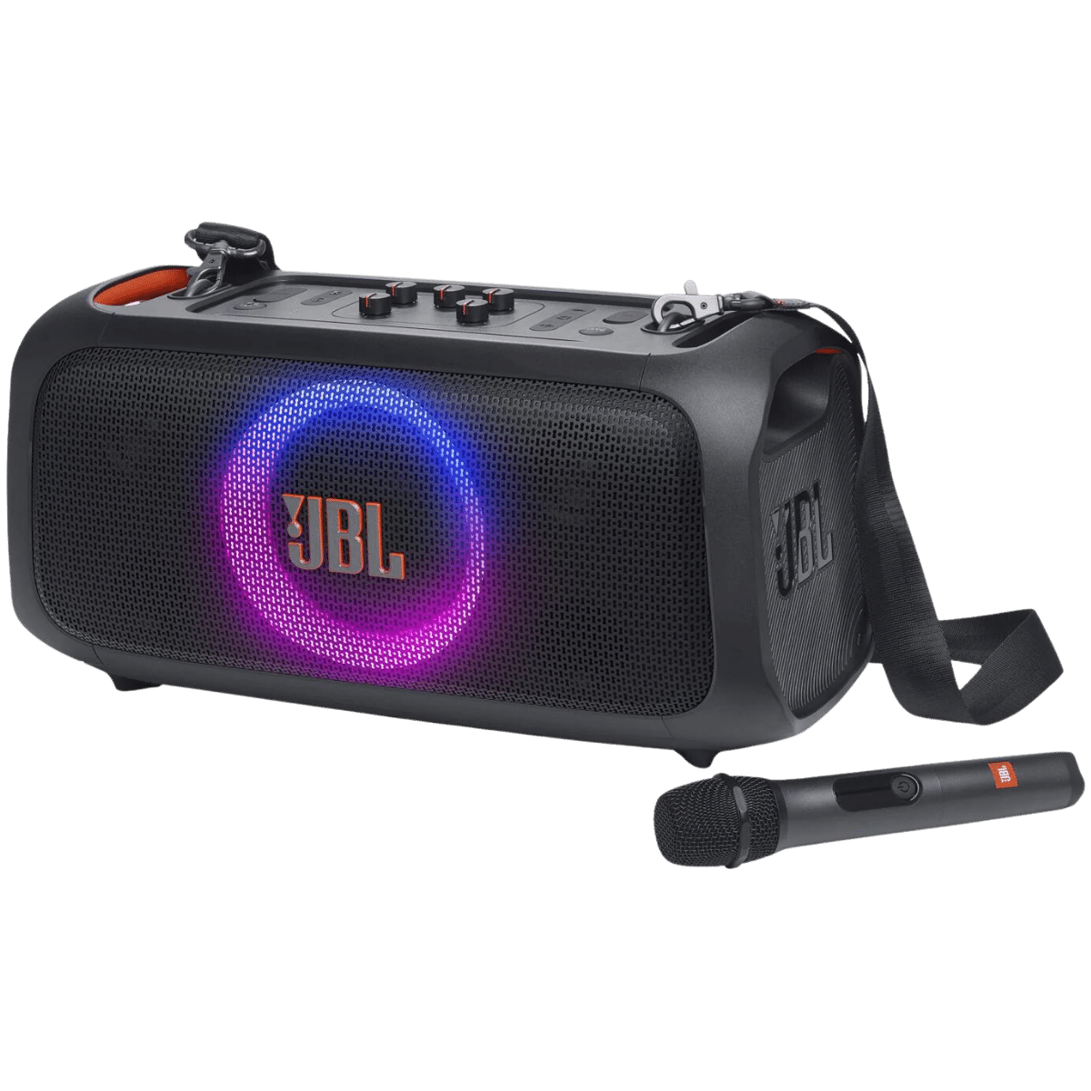 JBL PartyBox On-The-Go Essential – Cassa Bluetooth Portatile 100W Con Effetti Luminosi E Resistenza IPX4