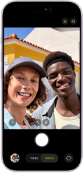 iPhone 17, front exterior, Centre Stage for photos feature