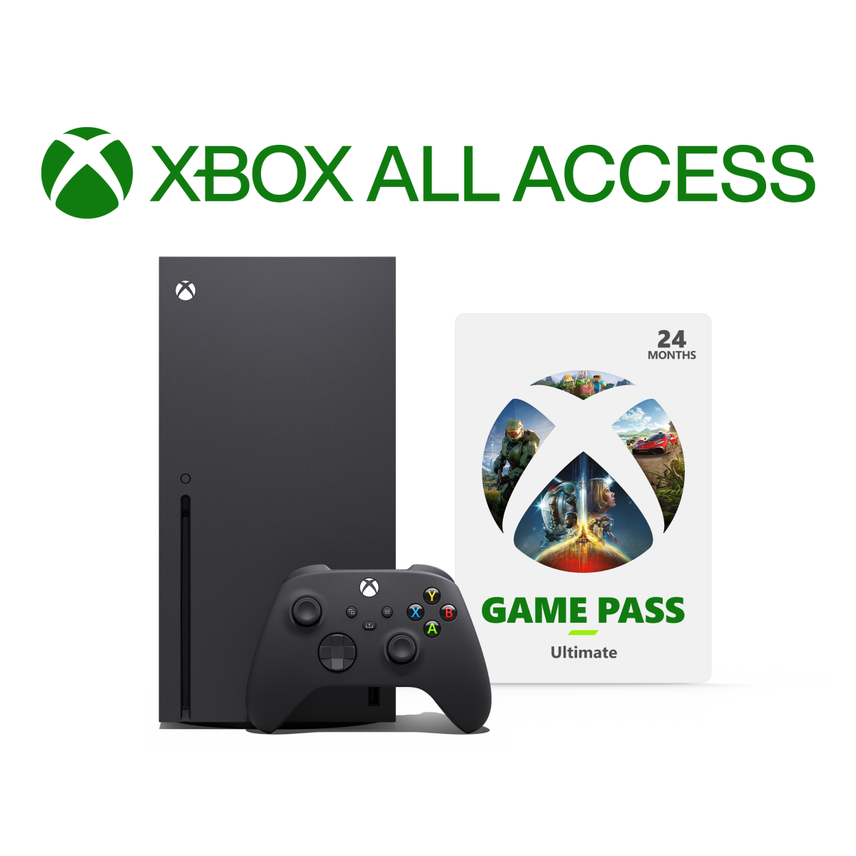 Xbox Series XS Consoles - Package Microsoft Xbox Series S 512 GB  All-Digital Console (Disc-free Gaming) White and 24mo Xbox Game Pass  Ultimate membership Xbox All Access Xbox Series S Multi 