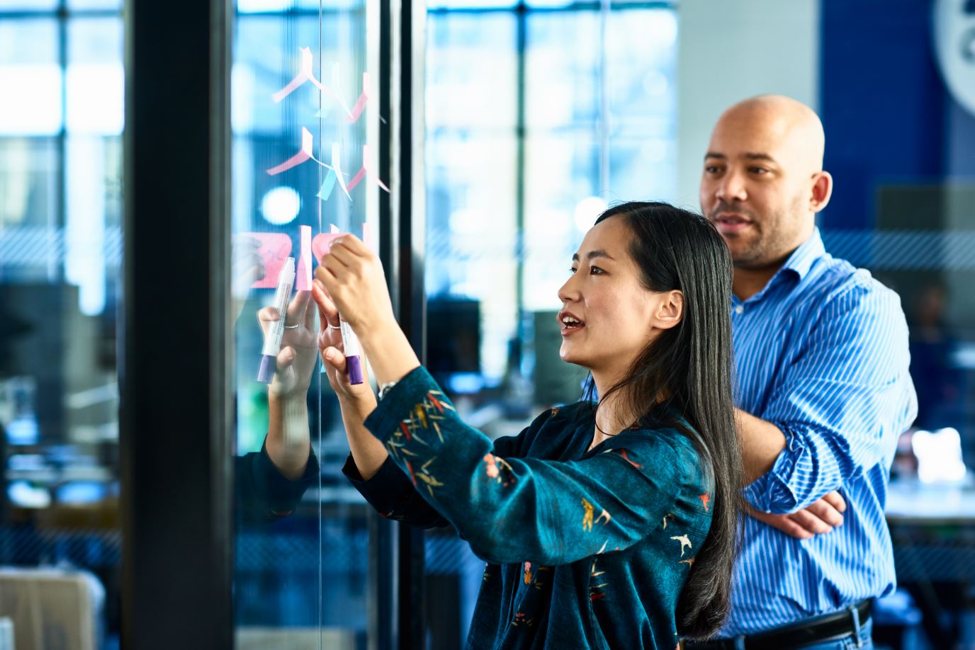 Business Collaboration Planning Man and Woman
