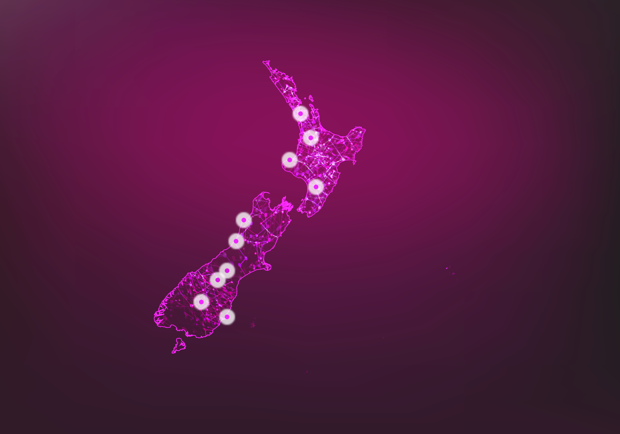 New Zealand locations where Spark 5G is available.