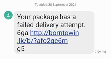 Your package has a failed delivery attempt. 6ga
