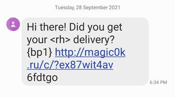 Your package has a failed delivery attempt.