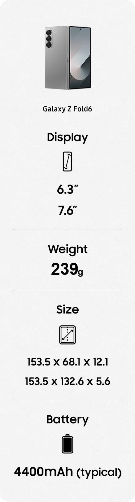 fold6 specifications