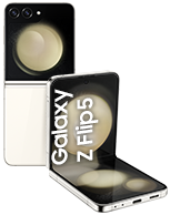 Image of galaxy Z Flip5 Cream colour
