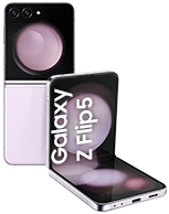 Image of galaxy Z Flip5 Lavender colour