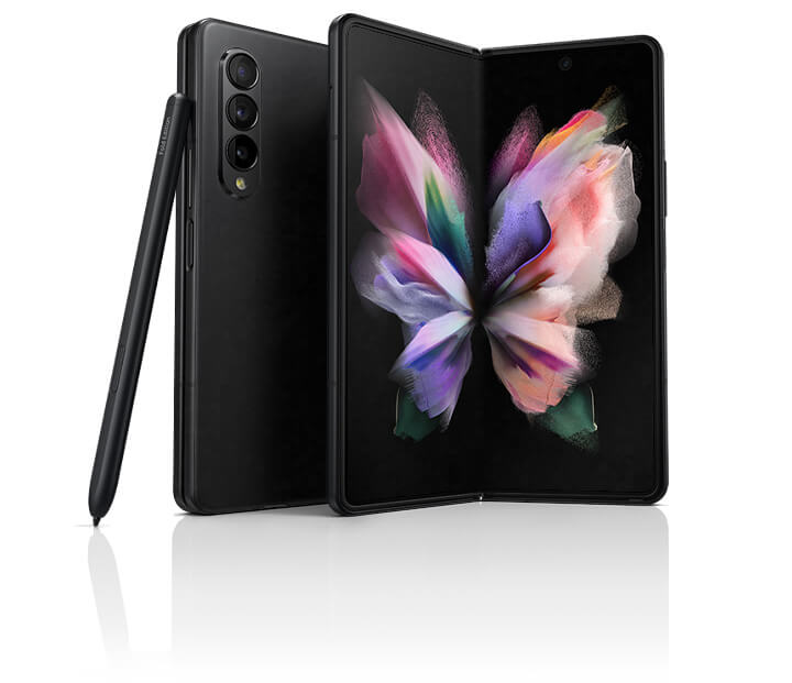 Galaxy Z Fold 3, with an S pen edition that's sold separately.